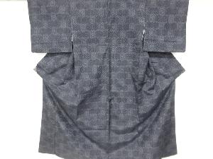 花亀甲模様織出し西陣伝承紬着物